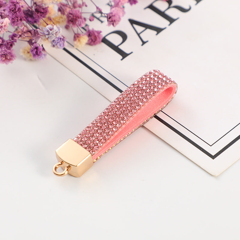 Accesorios de cadena de llaves de diamantes de aleación de zinc al por mayor