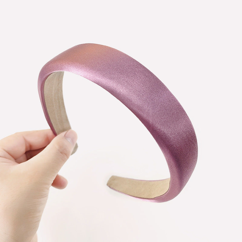 Wholesale Simple Wide Edge Fabric Silk and Satin Hair Bands