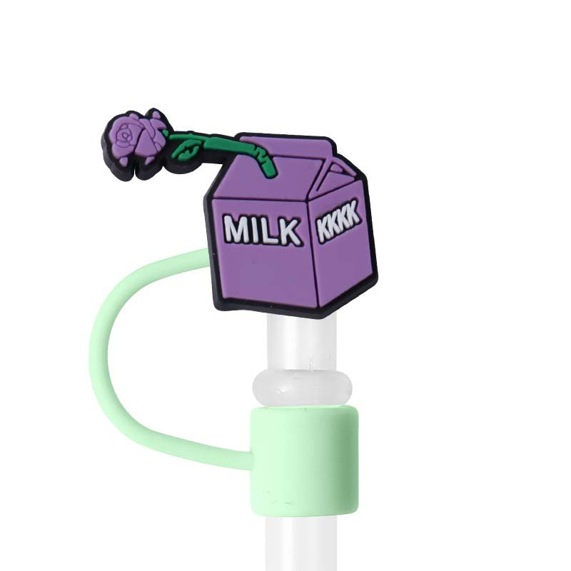 Wholesale 70pcs Cartoon Silicone Straw Caps Fun Party Straw Decoration Cup Accessories