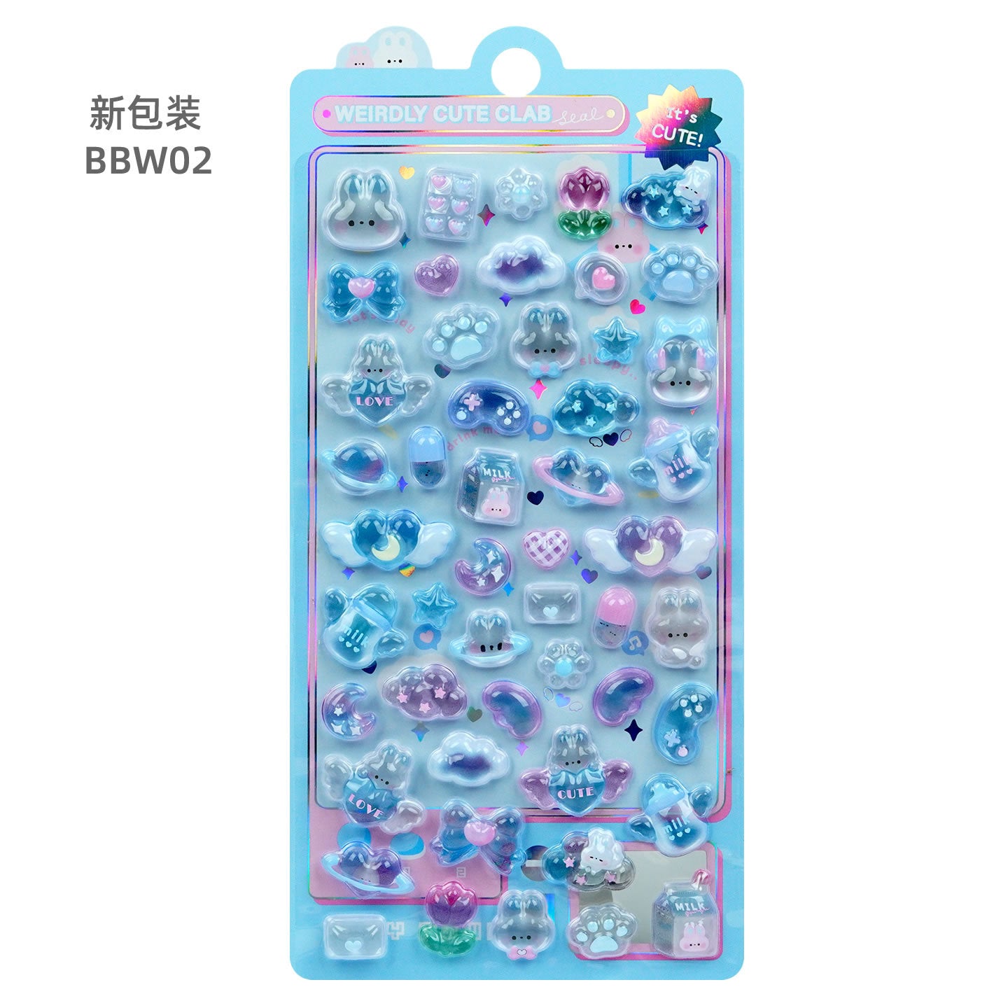 Wholesale Cartoon Animal Star Ghost 3D Stickers