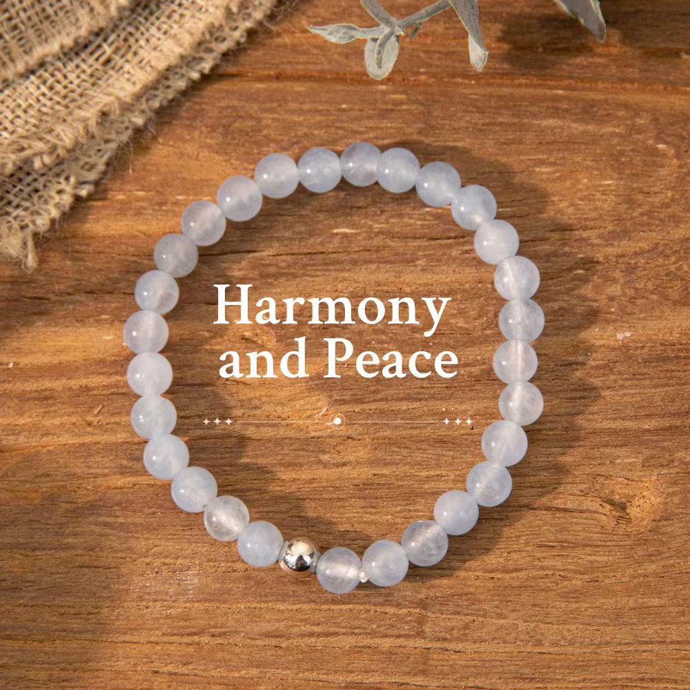 Wholesale Bohemian Love Stone Multi layered Stacked Crystal Bracelet