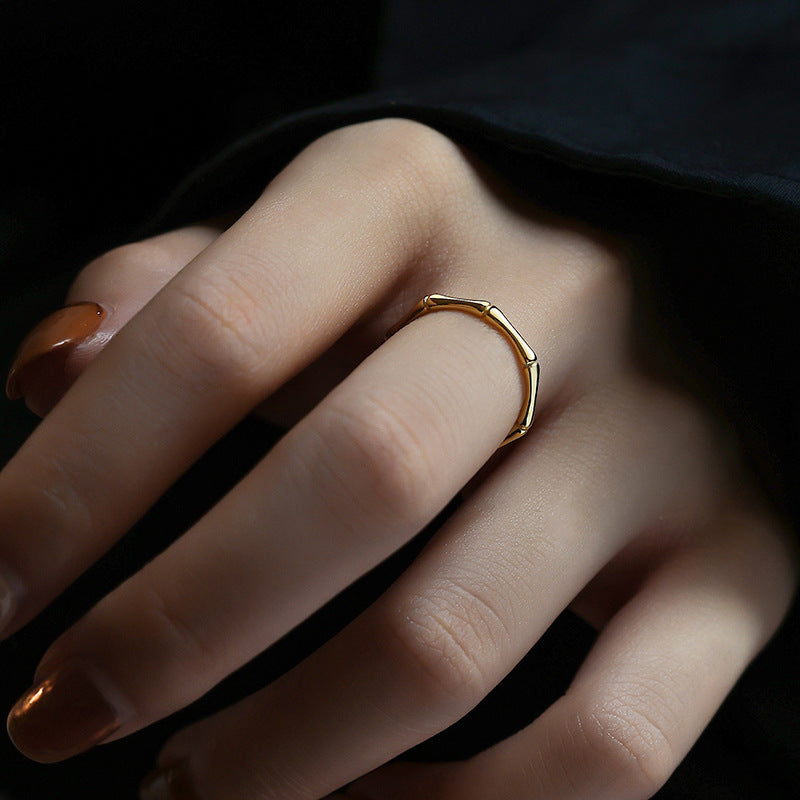 Wholesale Vintage Bamboo Joint Copper Rings