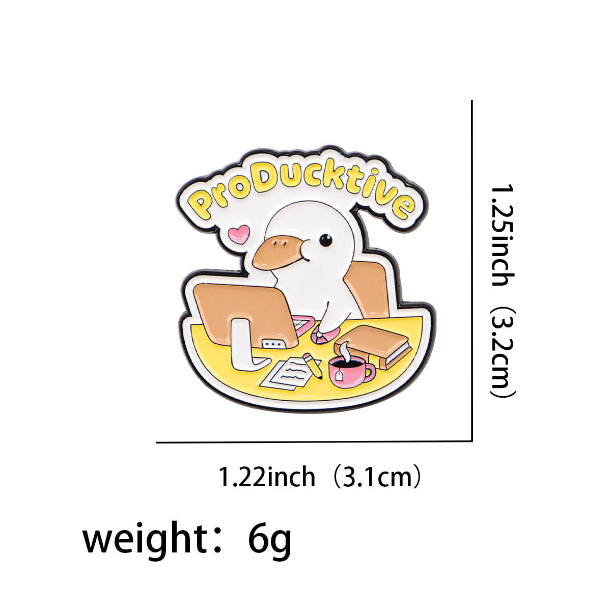 Wholesale Quote Brooch Cartoon Metal Badge Accessories