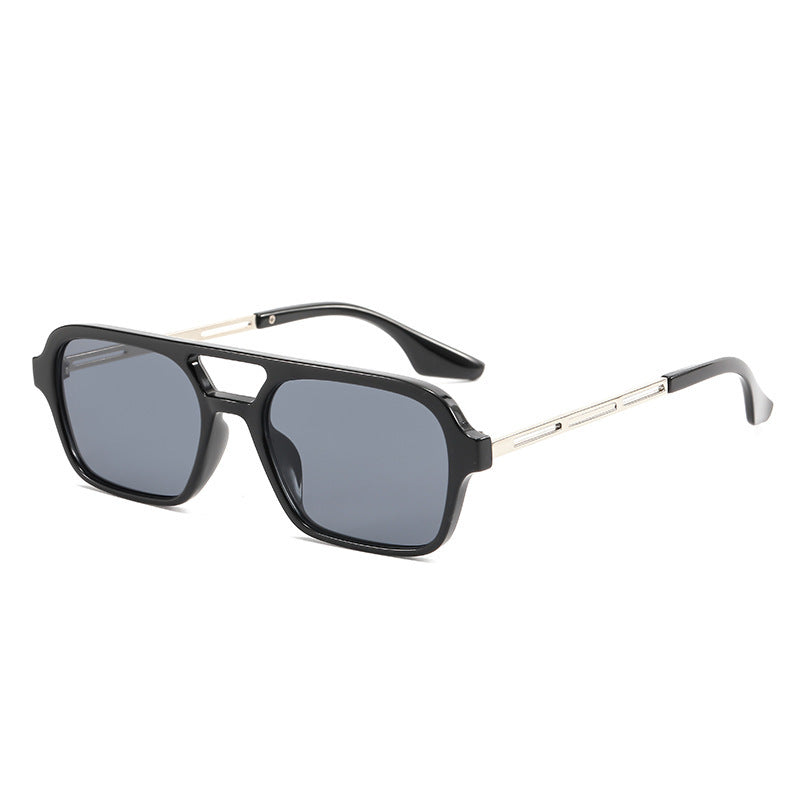 Wholesale New Flat Double Bridge PC Sunglasses