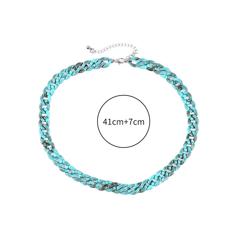 Wholesale Double Layer Cross Cuban Zinc Alloy Necklace