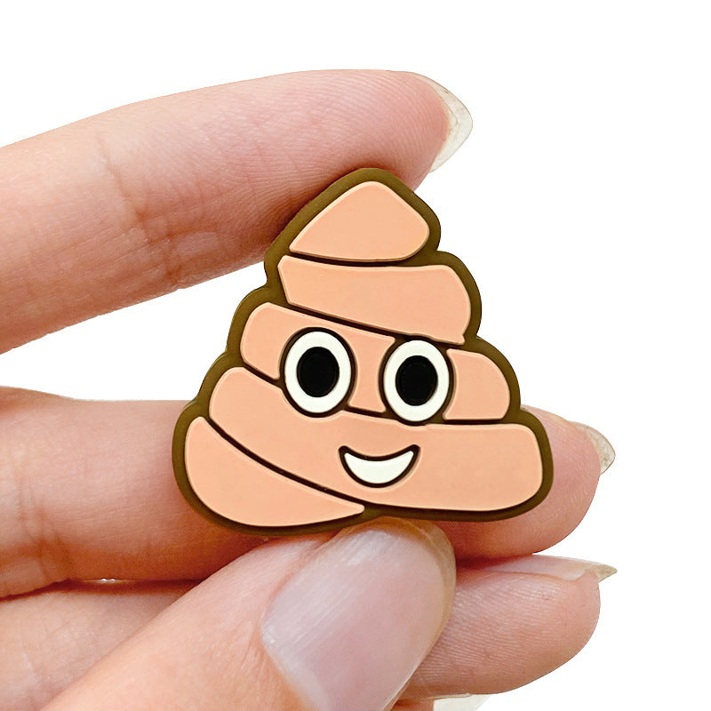 Wholesale 10pcs Cartoon Pattern Poop Focal Beads