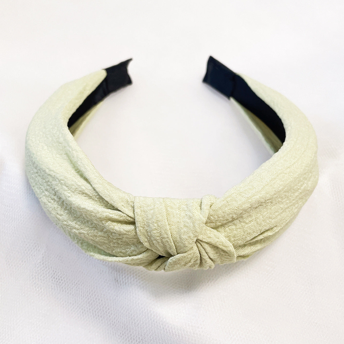 Wholesale Fabric flower cross knot wide edge sweet headband