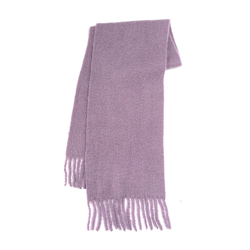 Wholesale 32% Wool Solid Color Soft Warm Scarf