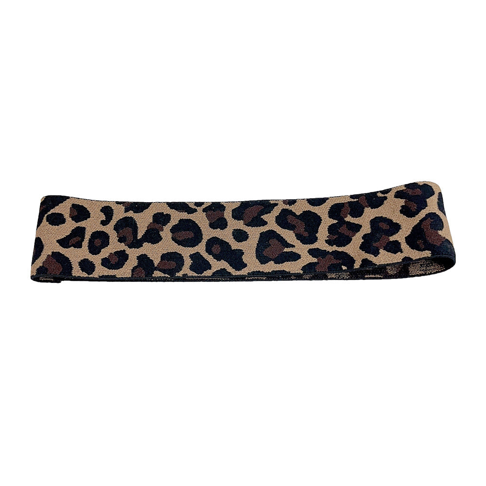 Wholesale Leopard Pattern Wide Edge Sports Sweat-absorbing Hair Band