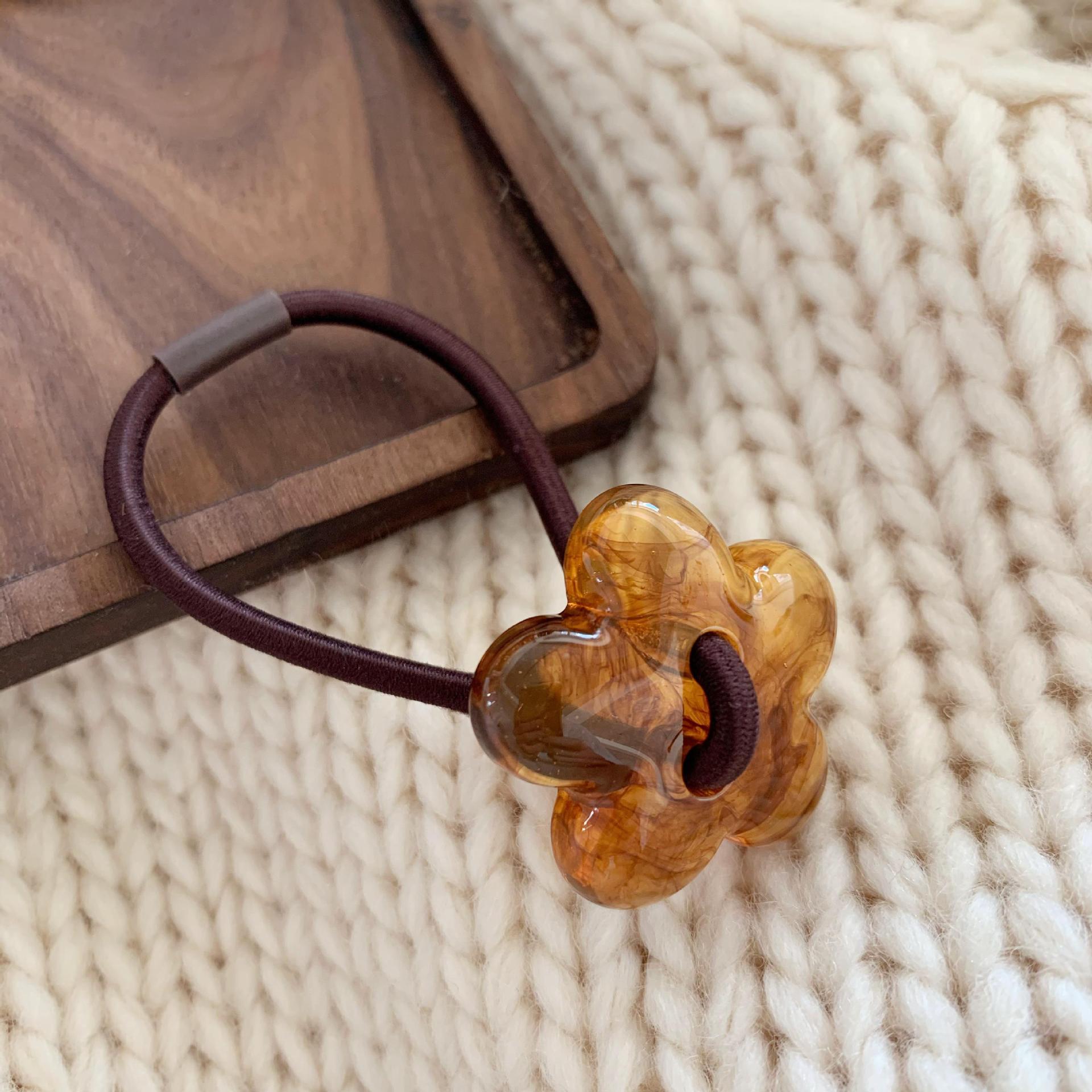 Wholesale Fresh and Simple High Elastic Cowhide Hair Rope