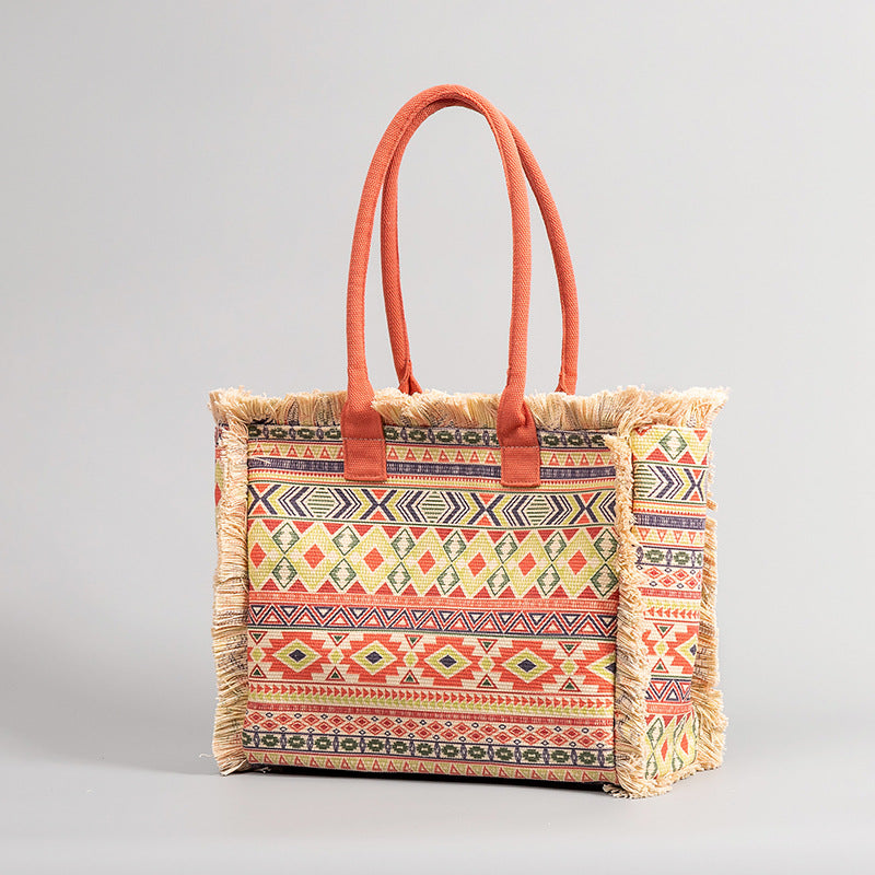 Wholesale Boho Vintage Shoulder Canvas Bag