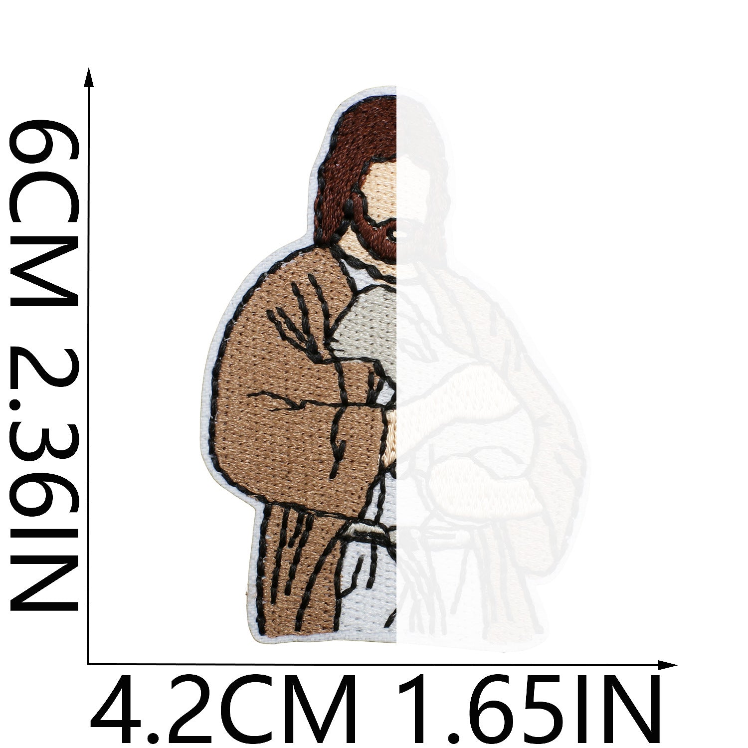 Wholesale Trendy Embroidered Iron On Patch Art Portrait DIY Decorative Clothing Accessory Craft Supply