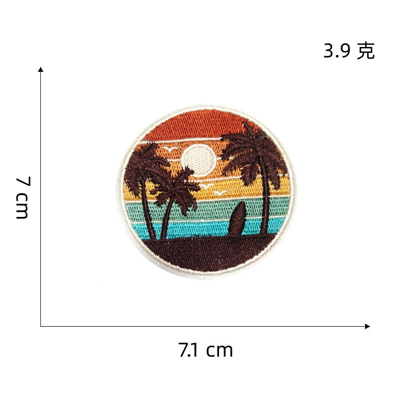 Wholesale Cartoon Animal Landscape DIY Patches