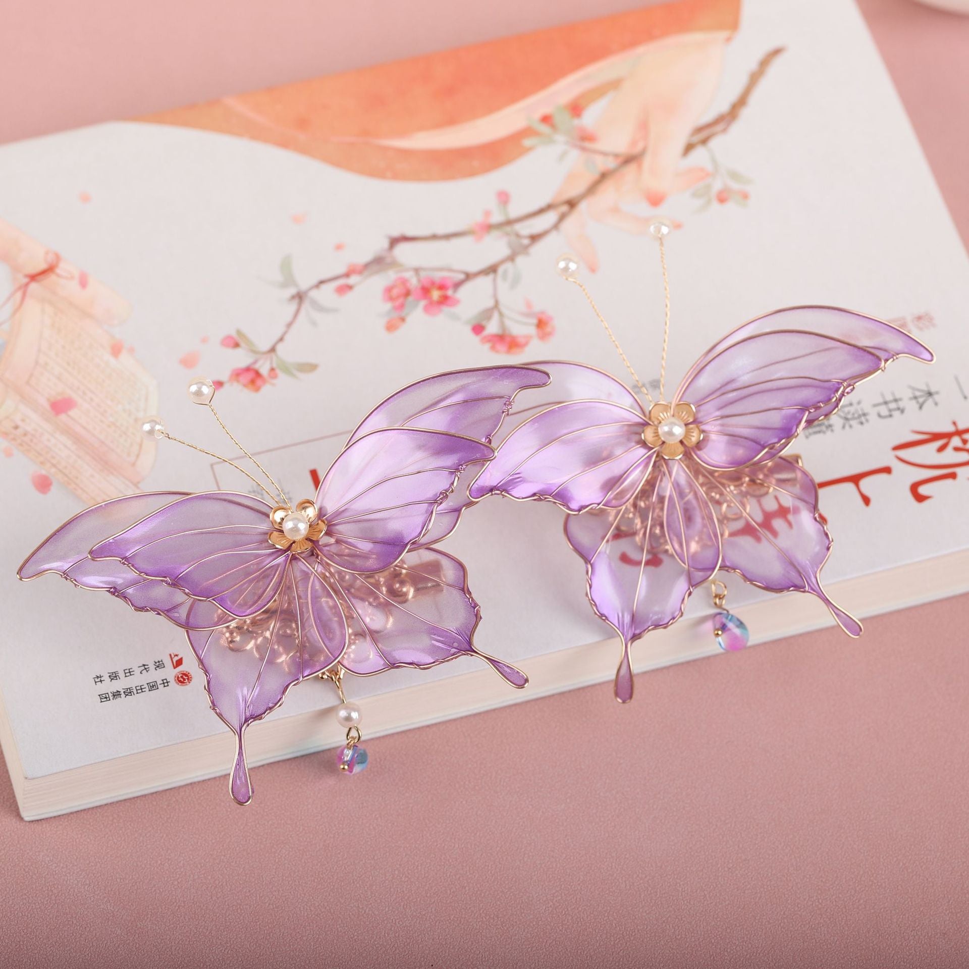 Wholesale flower liquid headdress national headdress hairpin Valentine's Day gift