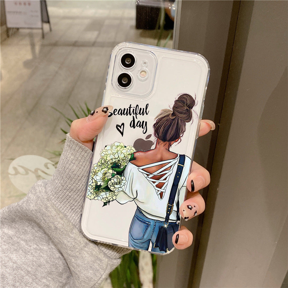 Wholesale Coffee Girl TPU Phone Cases
