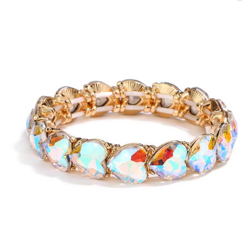 Wholesale Love Trinitite Elastic Wire Alloy Bracelet