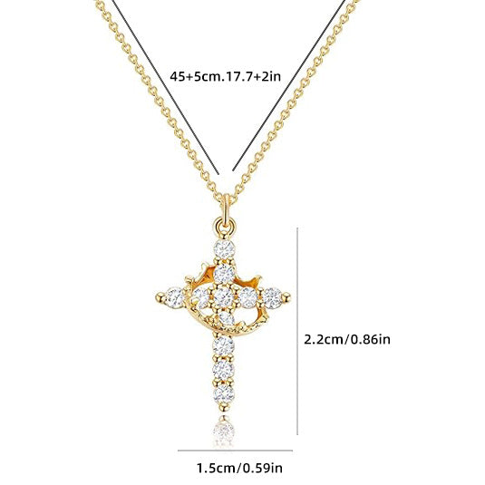 Wholesale  Crown Cross Necklace