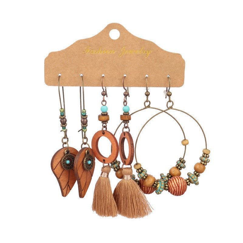 Wholesale Boho Vintage Long Tassel Earrings