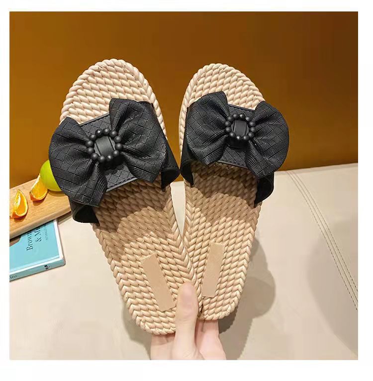 Wholesale Fashionable and Versatile Indoor and Outdoor Thick-soled Non-slip Low-heeled Mid-heeled Slippers