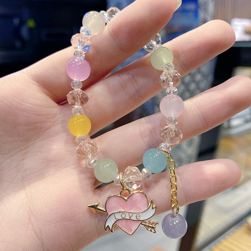 Wholesale Kids Cute Crystal Student Style Cartoon Girlfriend Bracelet