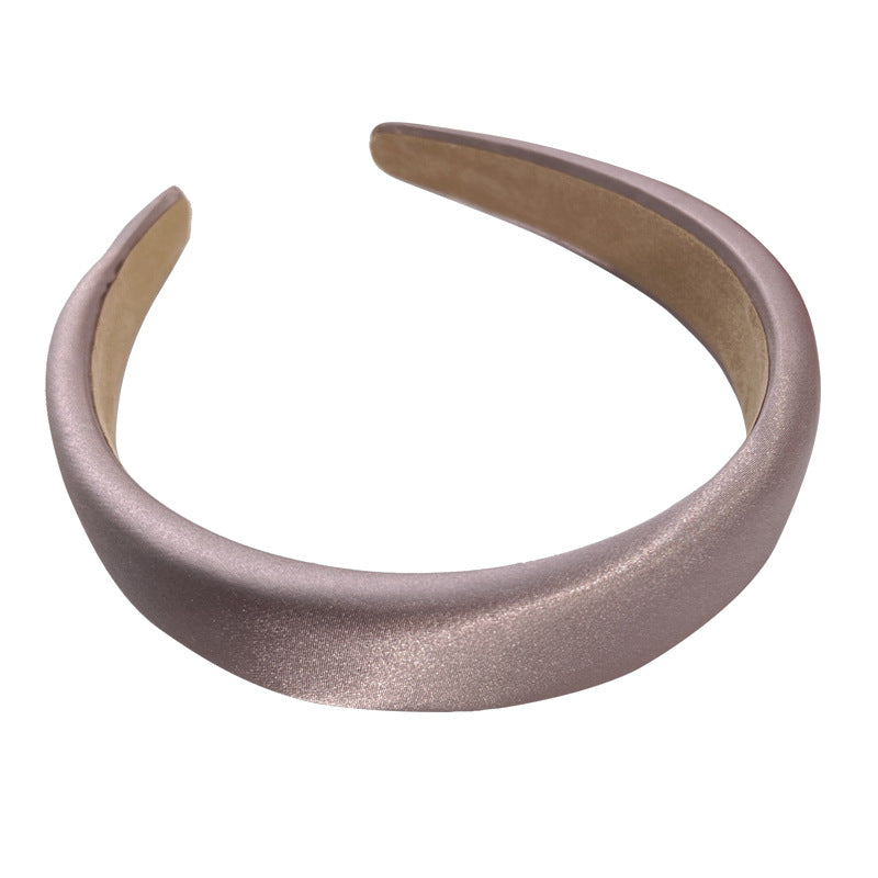 Wholesale Wide Edge Sponge Fabric Satin Three-dimensional Hair Bands