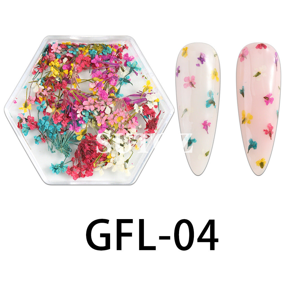 Wholesale 3pcs Nail Art Dried Flower Ornaments
