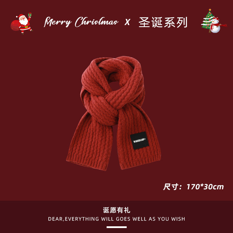Wholesale Christmas Deer Winter Warm Plaid Scarves