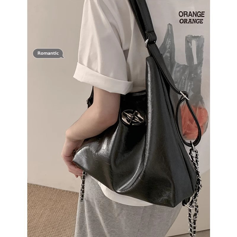 Wholesale Backpack Fashion Chain Bucket Bag Student Class Large Capacity Shoulder Tote Bag