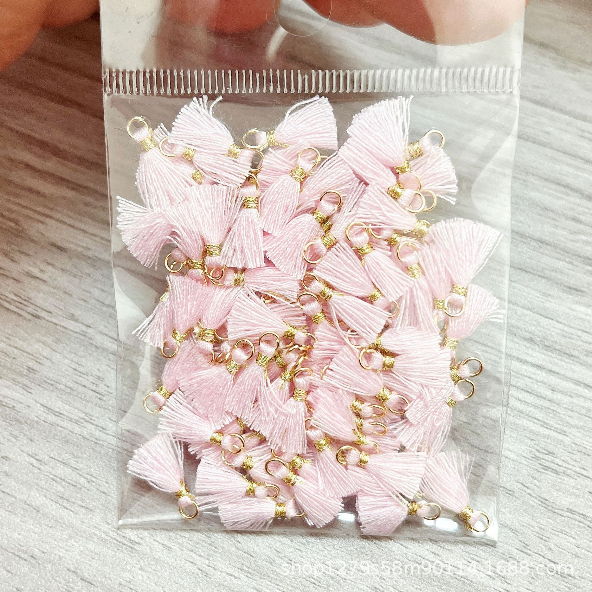 Wholesale 100PCS Mini Cotton Tassel  Earrings Hair Accessories Bracelet