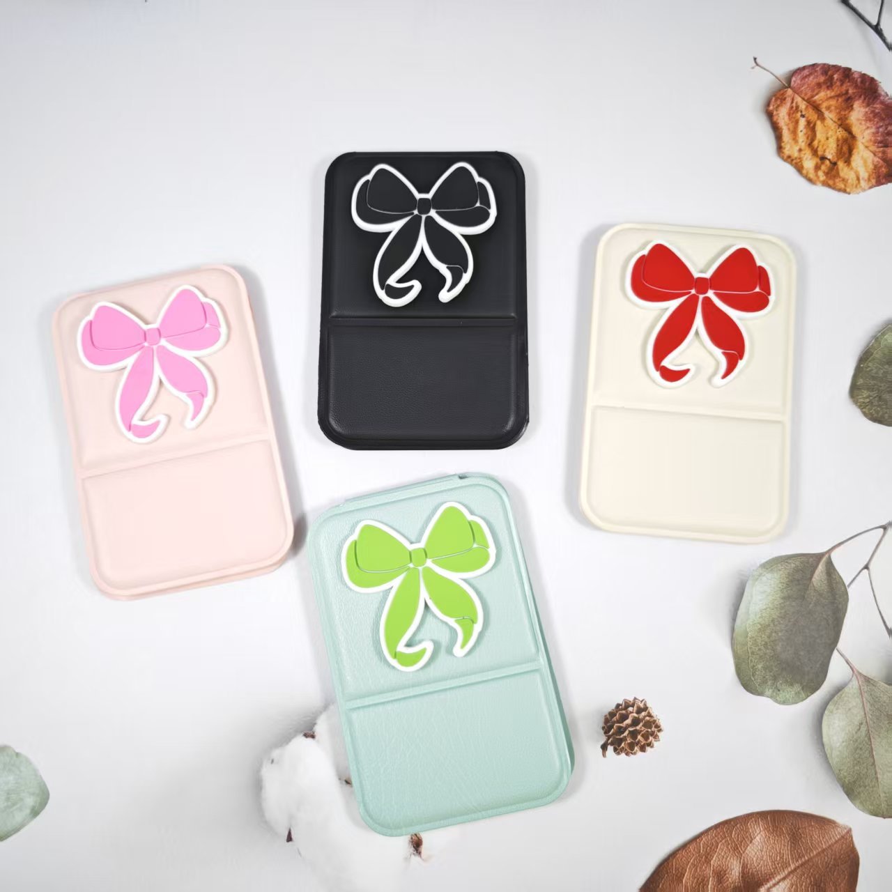 Wholesale Bow shaped folding makeup mirror