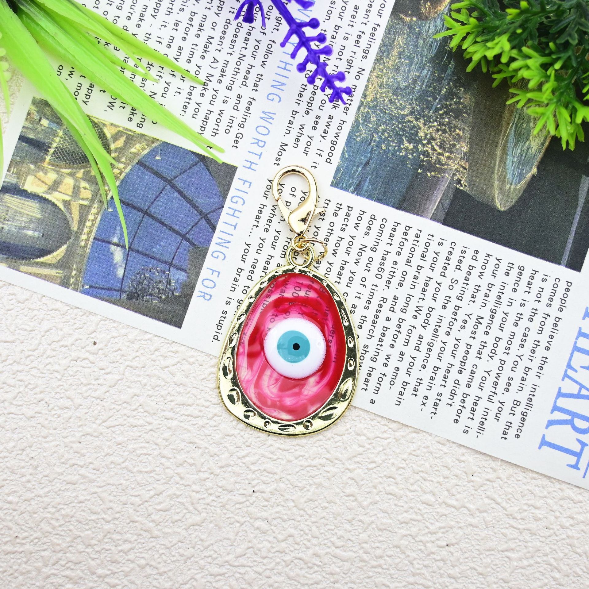 Wholesale Devil' s Eye Hand Bag Pendant Blue Eye Keychain