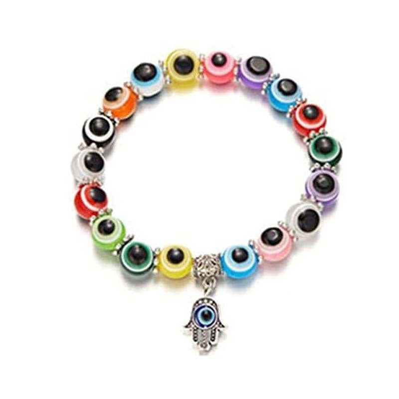 Wholesale Resin Ball Devil's Eye Bead Bracelet