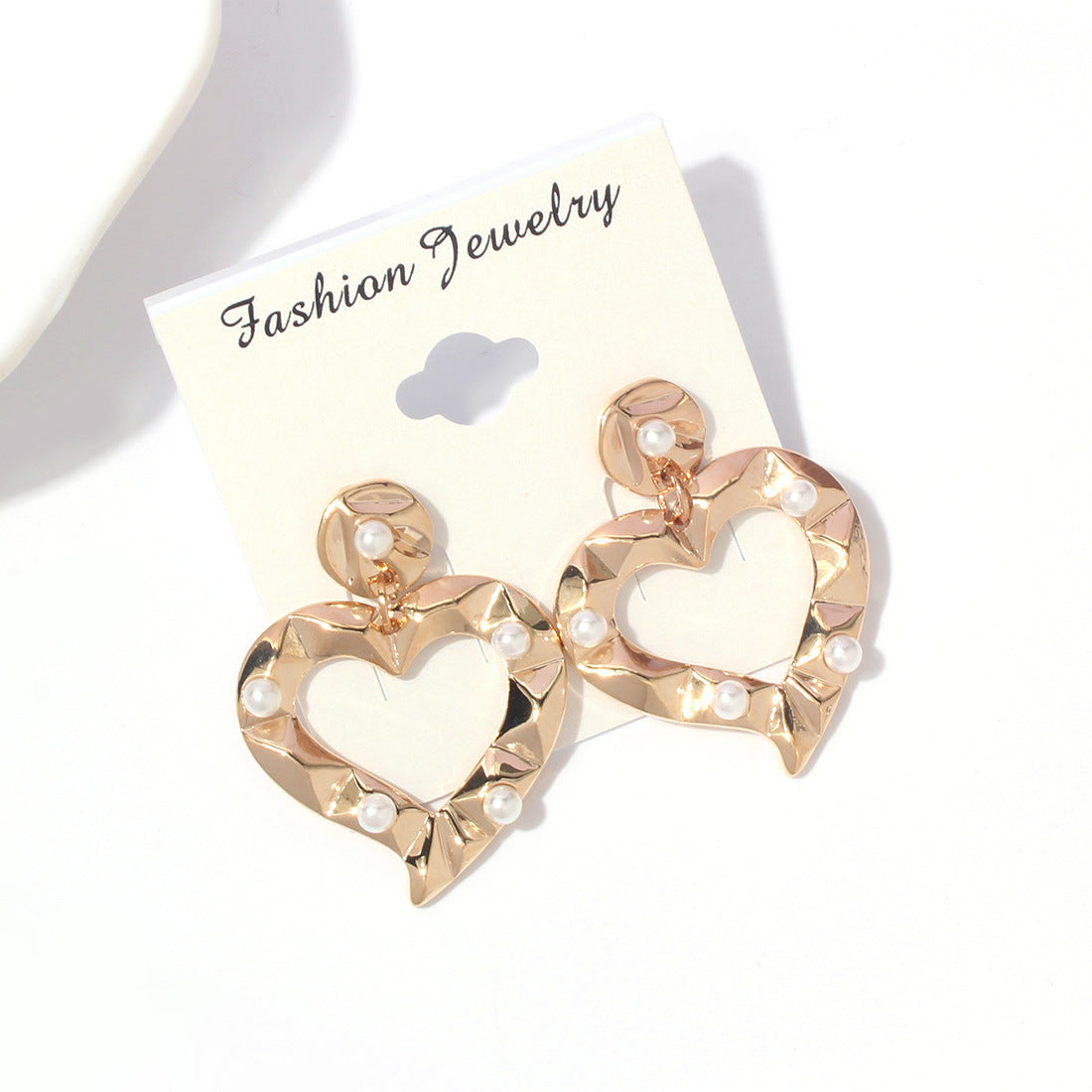 Wholesale Love Alloy Exaggerated Pearl Earrings and Earrings