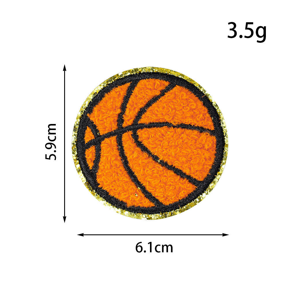 Wholesale Ball embroidery patches and various sports badge patches