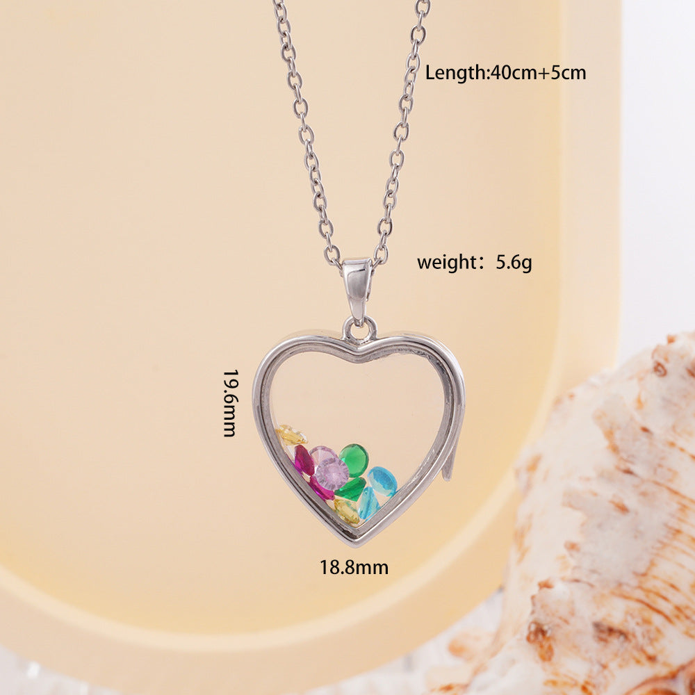 Wholesale Love Bear Necklace Copper Gold Plated Zircon Vintage Pendant Clavicle Chain