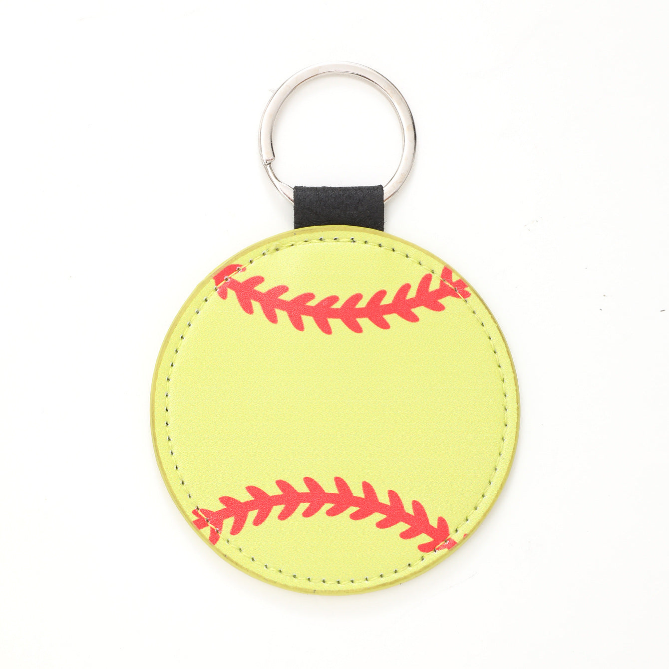 Wholesale Sports Style Baseball Football Basketball Volleyball Leather Keychain