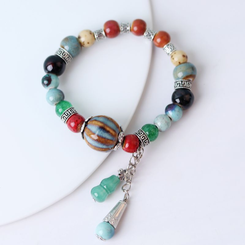 Cerámica al por mayor apilada con brazalete de longevidad de múltiples capas