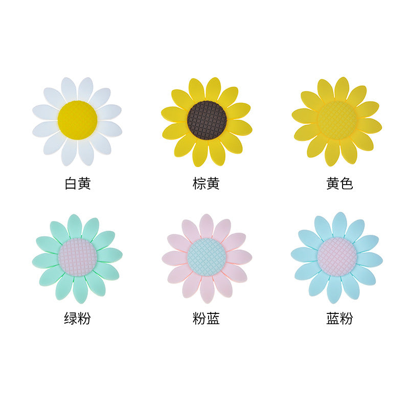 Cuentas de girasol de silicona de 20 piezas al por mayor