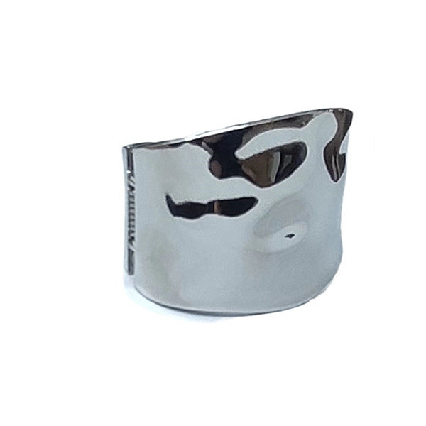 Wholesale Vintage Metal Wide Edge Gold Brushed Bracelet