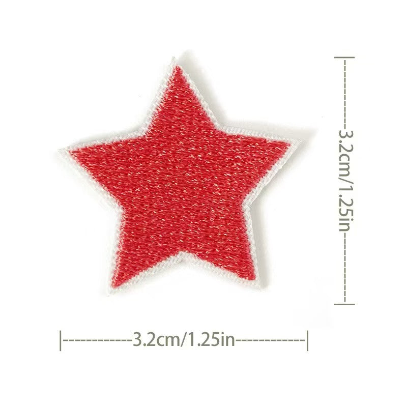 Wholesale Embroidered Star Patches 36 Pack Sew On Appliques For Clothing And Towels Fashion Accessory DIY Gift Resale
