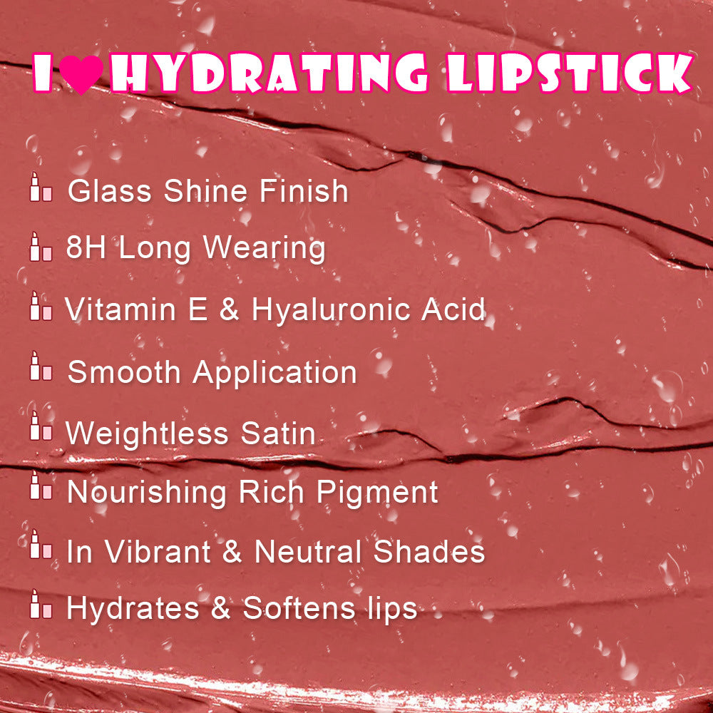 Wholesale No fading, no fading lipstick, no stain, lip plumping mirror moisturizing lipstick