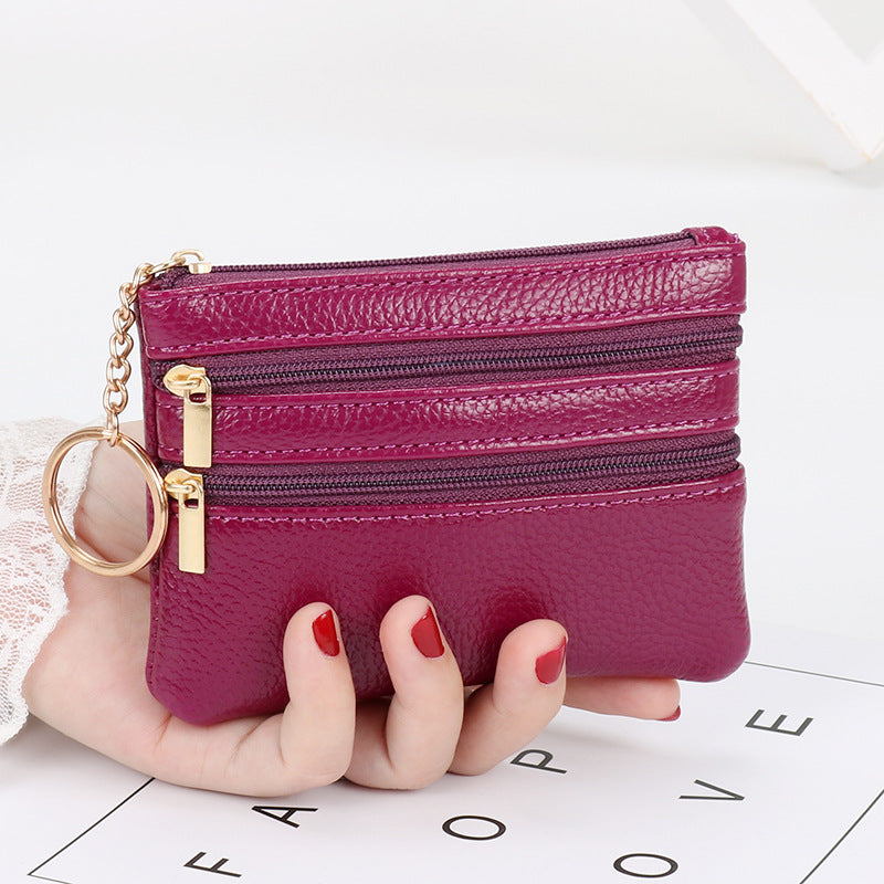 Wholesale PU Short Zipper Zero Wallet