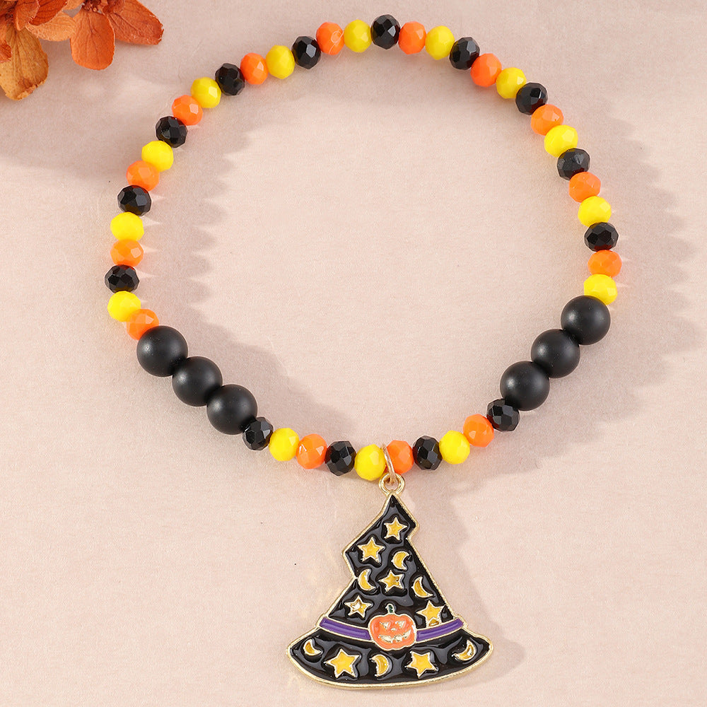 Wholesale Halloween Pumpkin Meter Bead Bracelet