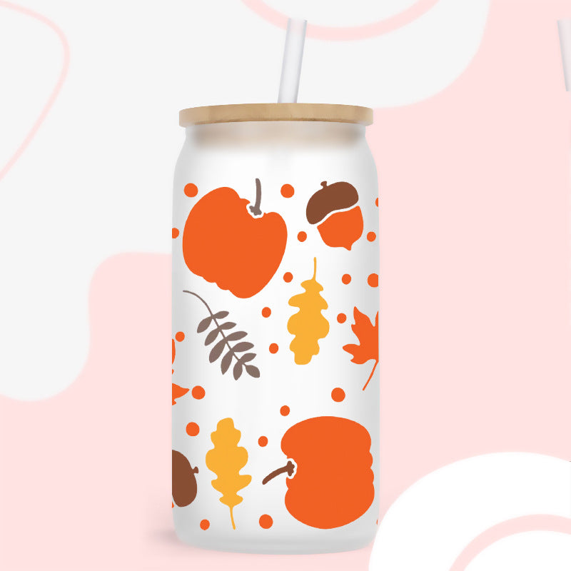 Wholesale Pumpkin Drink Thanksgiving Series 16oz Cup UV DTF Wraps