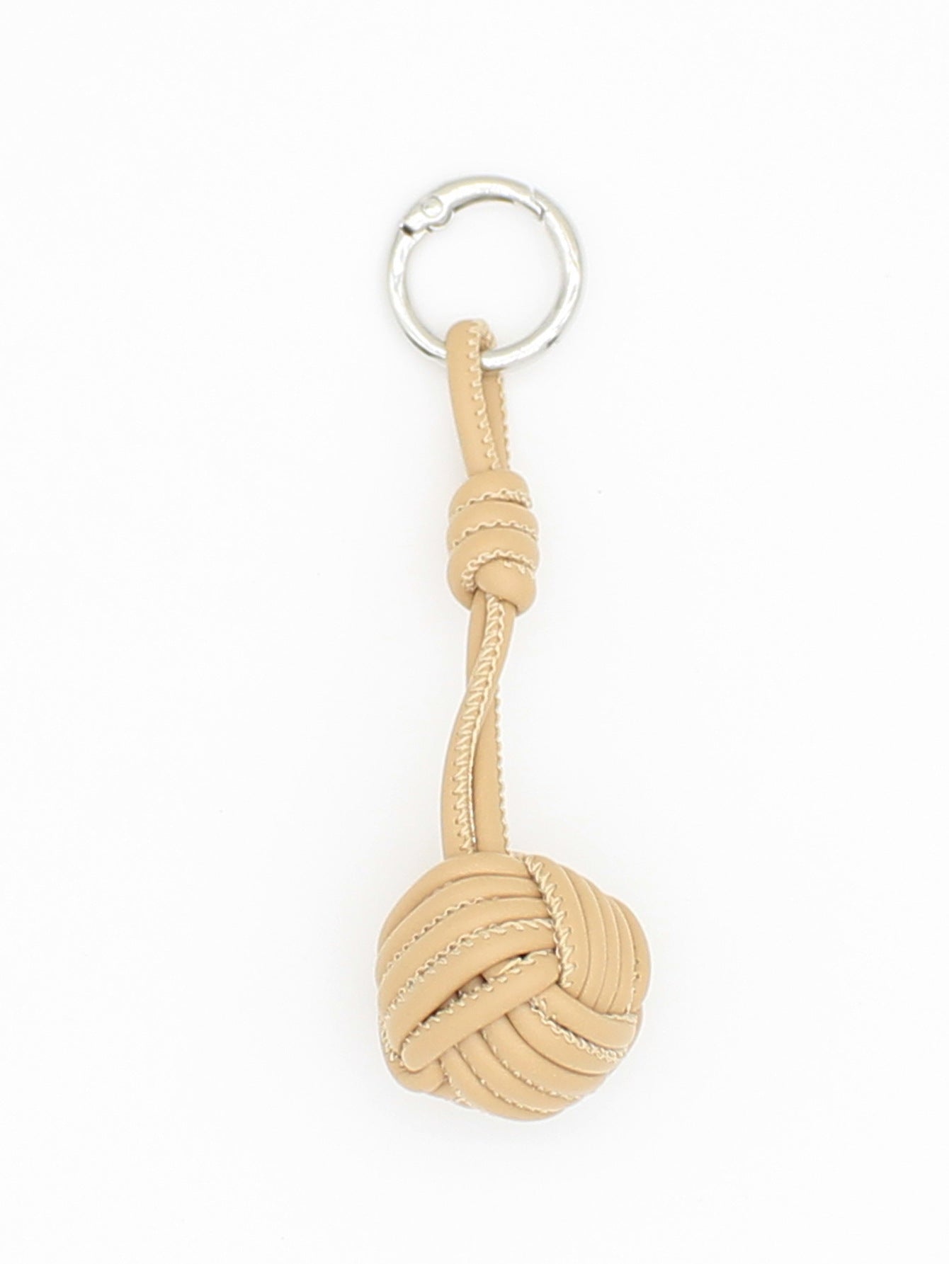 Wholesale Autumn and winter PU leather rope hand-woven ball bag pendant mobile phone pendant ins