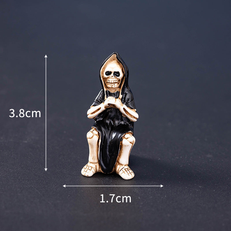 Wholesale Resin  Skull Mummy Figurine European Style Desk Ornament Everyday Use Gift Resale