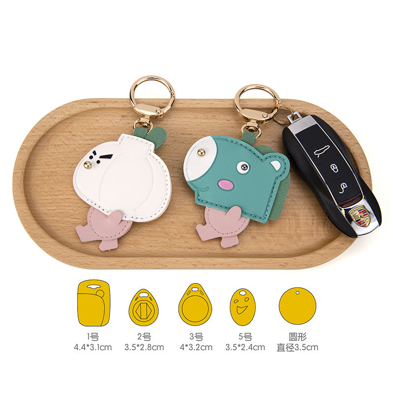 Wholesale Cartoon Leather Access Card Case Keychain