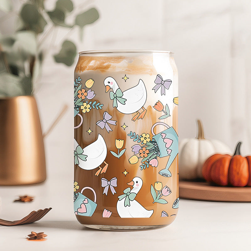 Wholesale Colorful Happy Animals 16oz Cup UV DTF Wraps