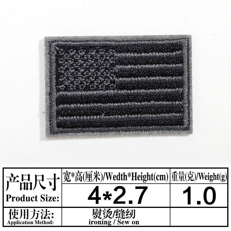 Wholesale Independence Day flag colorful and diverse embroidery DIY patches
