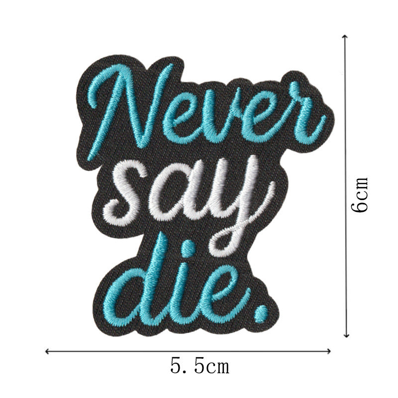 Wholesale Embroidered Letter Patches Set Of 9 Heat Glue Back DIY Towel Craft Supply